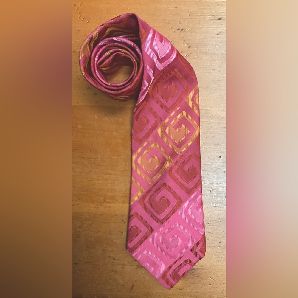 Vintage Luxury VIP Hot Pink Tie - by Gentry